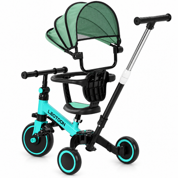 4-in-1 Trot N Roll Tricycle with Sunshade